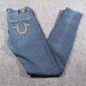 True Religion Stella Skinny Jeans Women’s 30 Horseshoe Pockets USA